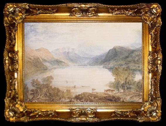 framed  Joseph Mallord William Truner Ullswater from Gowbarrow Park Walter Fawkes Gallery(mk47), ta009-2